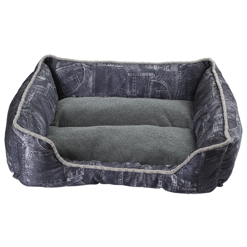 Cama para animais de estimação HY-10 Faux Jean Cuddler